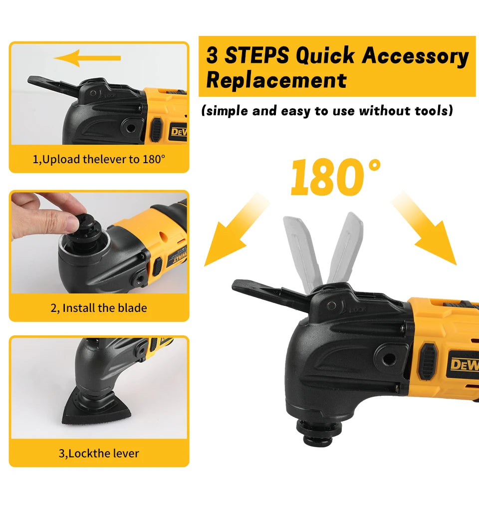 DEWALT 20V MAX Brushless Cordless Oscillating Multi-Tool 5 Accessories Included!