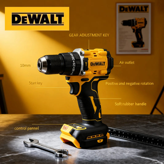 2025 DEWALT 20V Rechargeable Brushless Compact Electric Screwdriver Hand Drill Impact Drill DCD805