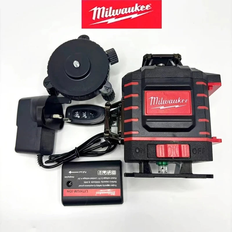 Milwaukee 4.2V 360 Degree Vertical Laser Level Green Beam 16 Lines Self-leveling