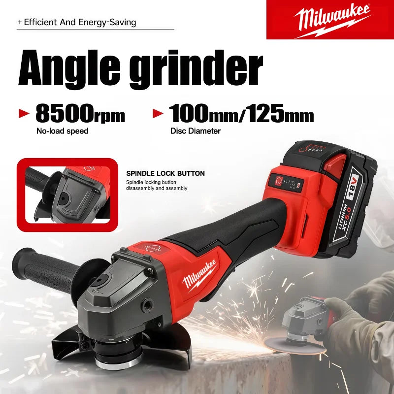 Milwaukee Angle Grinder Brushless  with Milwaukee 18V Battery