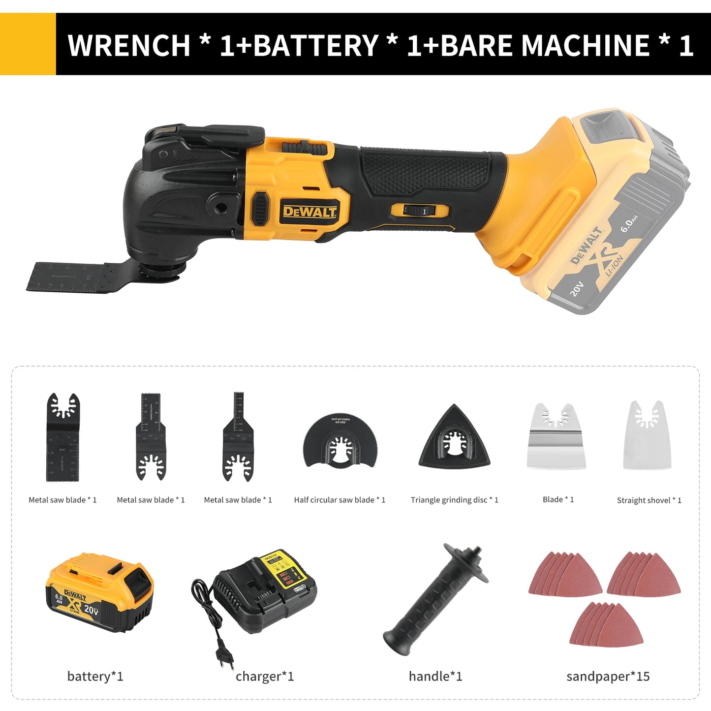 DEWALT 20V MAX Brushless Cordless Oscillating Multi-Tool 5 Accessories Included!